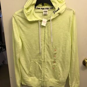 Neon yellow VS pink hoodie